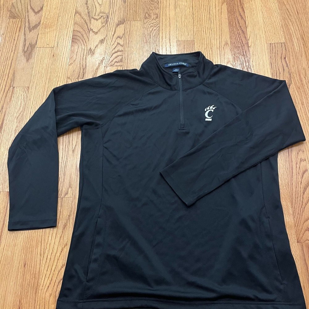 Cincinnati - Black Quarter-Zip Pullover